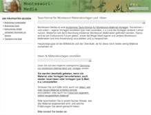 Tablet Screenshot of montessori-media.de
